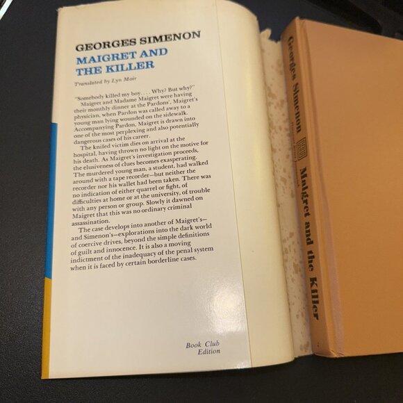 1969 MAIGRET and THE KILLER Georges Simenon Hardcover USA Printing Book Club Ed - Picture 7 of 13